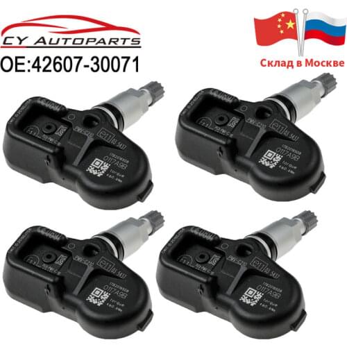 4PCS New Tire Pressure Sensor TPMS For Toyota Avalon Lexus CT ES GS GX IS LC LS LX NX RC 42607-30071 4260730071 PMV-C210 433MHz