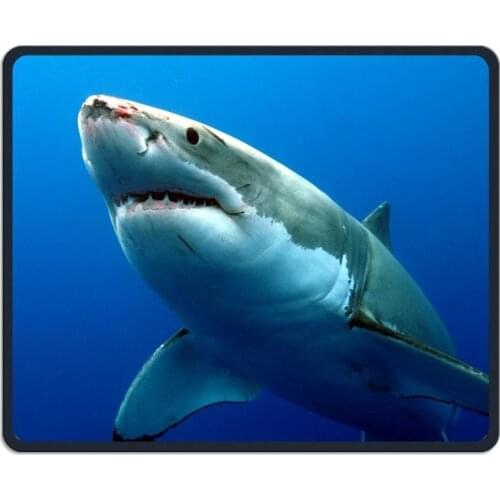 Mouse Pad Ocean Shark Fish Office Rectangle Non-Slip Rubber Mousepad Vintage Gaming Mouse Mat