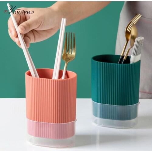 OYOREFD Multi-function Tableware Holder Kitchen Desktop Chopsticks Fork Spoon Knife Drying Rack Kitchen Cutlery Organizer