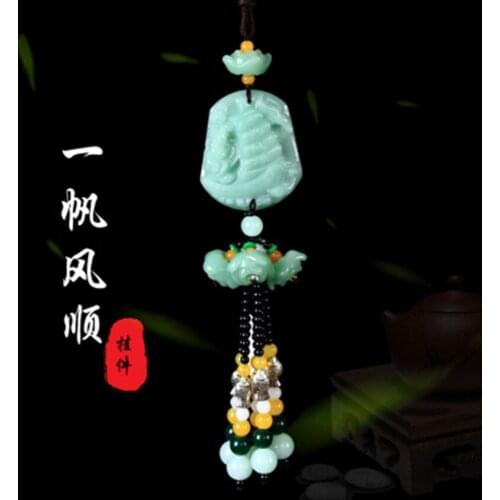 Fashion car pendants ornaments automobile rearview mirror hanging chain Chinese lucky charm car accessories