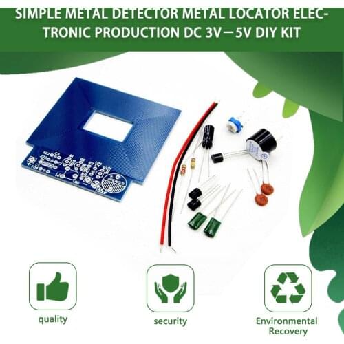 Simple Metal Detector Metal Locator Electronic Production DC 3V-5V DIY Kit Environmentally friendly materials