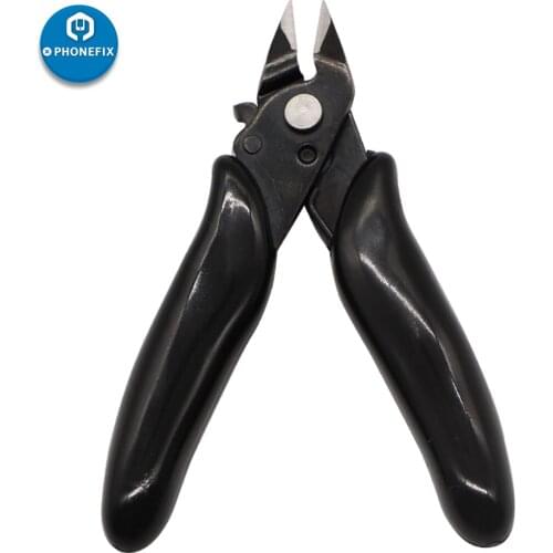 Anti-slip 9.5cm TU-109 Mini Curved Nose Electric Cutter Motherboard Repair Jumper Wire Cutting Pliers DIY Fixing Phone Cutter