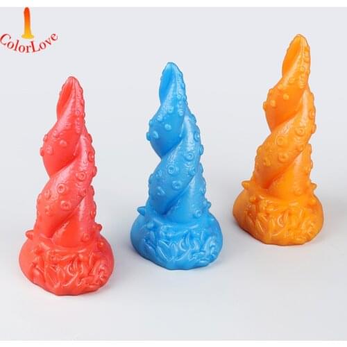 New Big Dildo High Quality Alien Animal Butt Anal Plug for Male Female Masturbation Sex Toys Store Octopus Heterogeneous Artwork