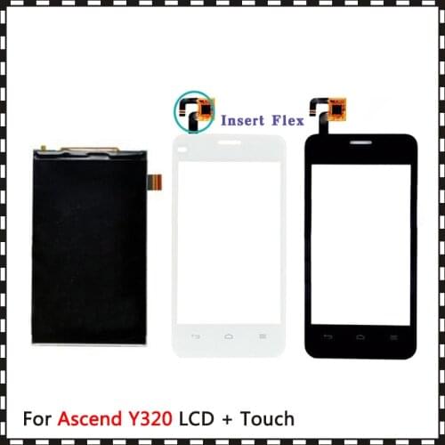 New High Quality 4.0'' For Huawei Ascend Y320 Lcd Display With Touch Screen Digitizer Sensor