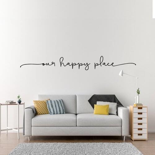Lovely Sentence Home Decor Vinyl Wall Stickers For Home Decor Living Room Bedroom Background Wall Art Decal Drop Shipping