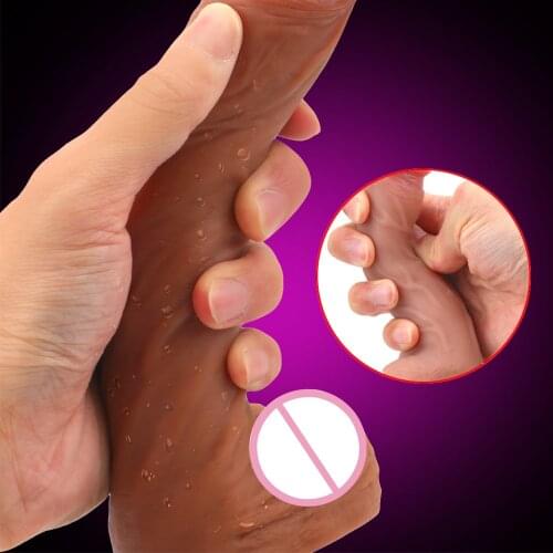 IKOKY Skin feeling Realistic Dildo soft Liquid Can Worn Huge Big Penis With Suction Cup Sex Toys for Woman Female Masturbation