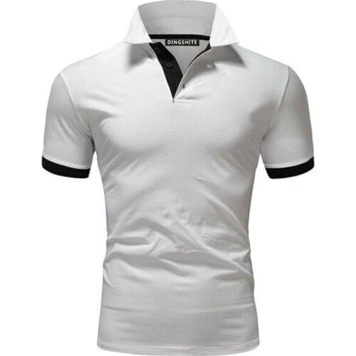 Polo Shirt Men Casual Cotton Solid Color Poloshirt Mens Breathable Tee Shirt Golf Tennis Brand Clothes Plus po lo