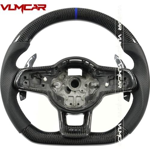 Custom Carbon Fiber Steering Wheel For VW Golf Mk7/7.5/GTI/R/GTD