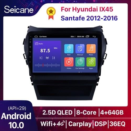 Seicane Car GPS Multimedia Player Radio For 2013 2014 2015 2016 2017 Hyundai IX45 SantaFe 9 Inch Android 8.1 2Din Head Unit