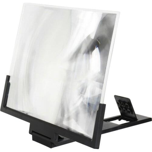 14'' Folding Mobile Phone Screen Magnifier 3D HD Screen Amplifier Stand Bracket Screen Magnifier Amplifier Holder