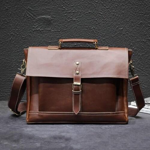 Yesetn Bag 092619 vintage locomotives bag single shoulder bag men s briefcase