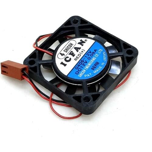 ICFAN 0406-12V Server Cooling Fan DC 12V 0.09A 40x40x06mm 2-wire