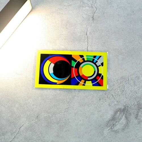 ATV Moon Sun Motorbike Helmet GP Racing Vinyl Automobile Tail Window Stickers Car Styling Decals