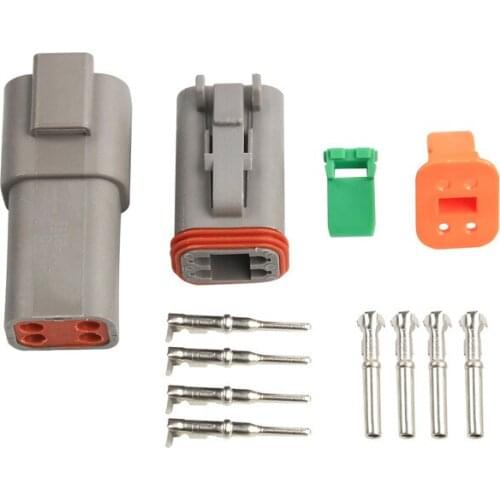 1set DT Connector 2P 3P 4P 6P Waterproof Electrical Connector For Car Motor Truck With Pins 22-16AWG