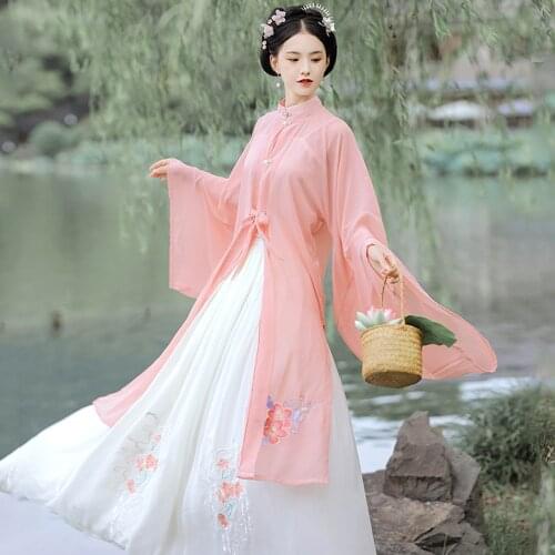 Hanfu Women Chinese Traditional Pink Hanfu Dress Women Dance Costume Cosplay Fairy Vintage Dresses Plus Size Hanfu Skirts Femme
