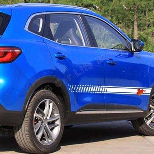 2pcs Auto Stickers For MG HS Car Accessories Car Long Side Stripe Sticker Graphics Vinyl Film Decals