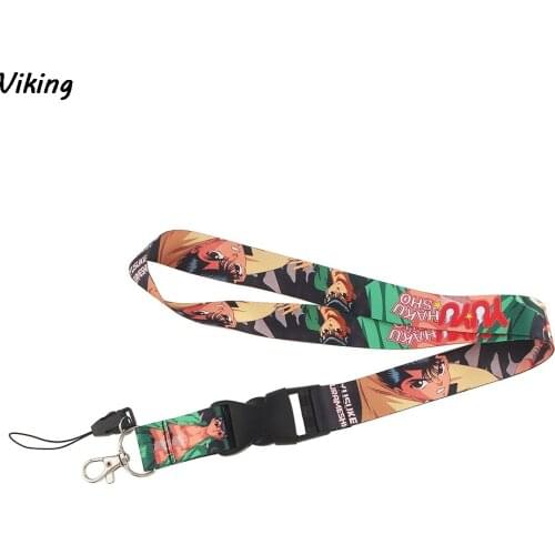 20pcs/lot G1665 Anime Character Lanyard For Keys Phone Strap Neck Strap Keychain Lanyards ID Badge Holder