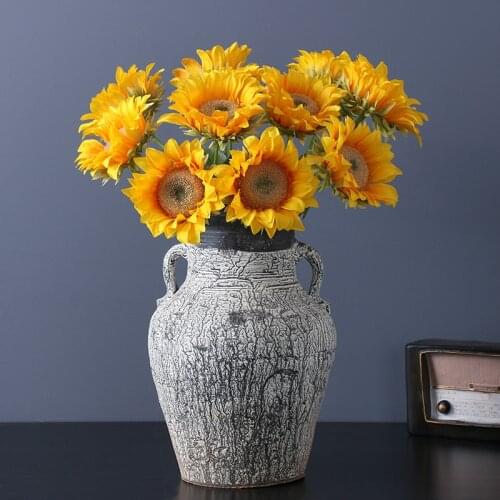 45cm SunFlower Artifical Silk Flowers Latin daisy Office Living Room Decoration Wedding Party Bridal Bouquet DIY Artist