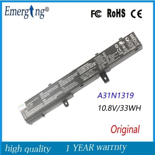 10.8V 33WH Original New Laptop Battery A31N1319 for ASUS X451 X551 X451C X451CA X551C X551CA D550MA-DS01 D550MA 0B110-0
