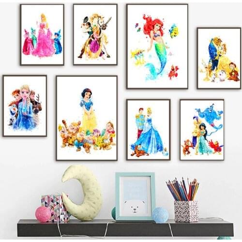 5D DIY Diamond Painting Disney Cartoon Character Princess Corss Stitch Kit Full Drill Embroidery Art Rhinestones Gift Home Decor
