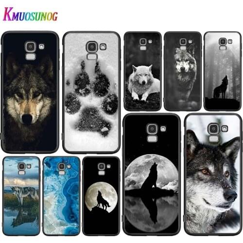 Fashion Black Wolf For Samsung Galaxy J2 J3 J4 Core J5 J6 J7 J8 Prime duo Plus 2018 2017 2016 Silicone Phone Cover