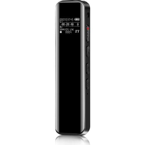 Shinco V19 32G Digital Voice Activated RecorderPortable Recorder MP3 Player Audio Recording Dual Microphone Voice Recorder