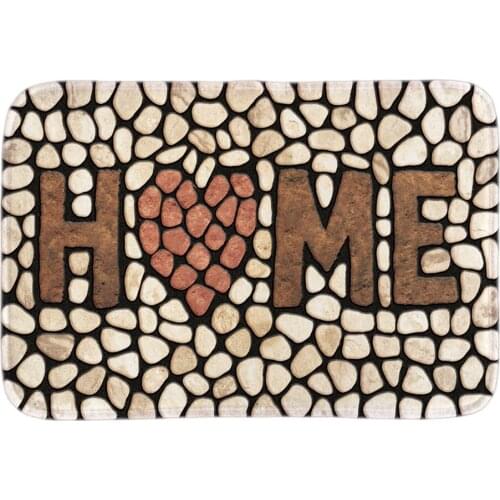 Home Stone Doormats Funny Indoor Front Door Floor Mats Decorative Door Mats For Bathroom Livingroom Short Plush Fabric
