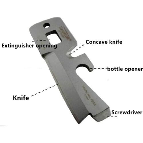 Express Free Shipping 100PCS/lot EDC Stainless Steel Multifunctional Outdoor Survival Kit Camping Rescue Bottle Opener Equipment