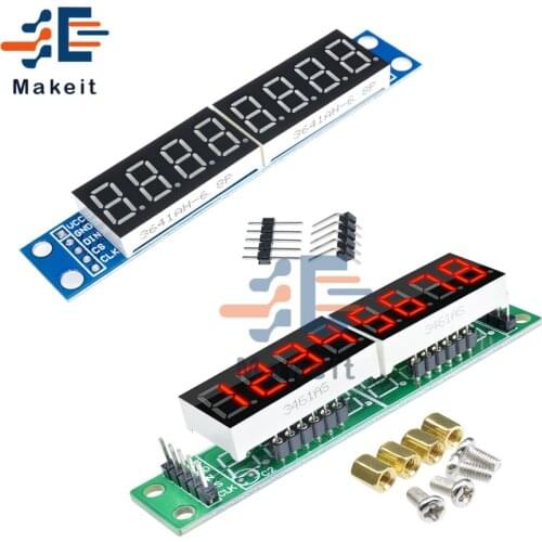 MAX7219 LED Digital Display Module 8 Digit LED Dot Matrix 7 Segment MCU Microcontroller 3.3V 5V Serial Driver for Arduino