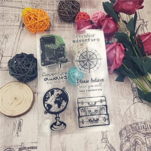 NEW earth travel Transparent Silicone Rubber Clear Stamps cartoon for Scrapbooking/DIY Easter wedding album