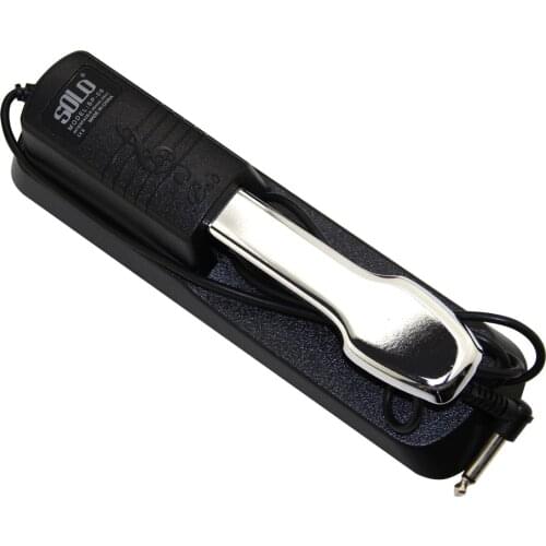 SOLE SUSTAIN PEDAL Foot switch modeled after a conventional acoustic piano pedal supports all brands of electronic keyboard