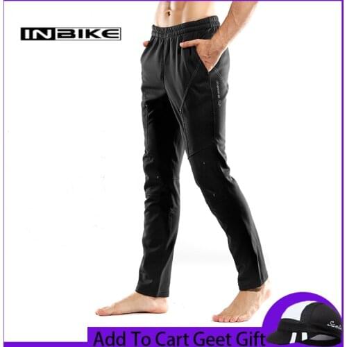 INBIKE Autumn And Winter Cycling Pants Mens Trousers Cycling Equipment Bicycle Fleece Warm Cycling Equipment