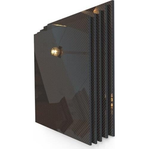 75mmX 125mm Glossy 3K Carbon Fiber Sheet Plate Panel 0.5mm 1mm 1.5mm 2mm 3mm 4mm 5mm 6mm High Composite Hardness RC Model