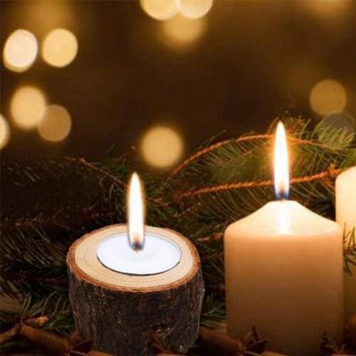 Tea Light Candle Holders Personalized Wooden Votive Tealight Holders for Wedding Centerpieces for Table Halloween