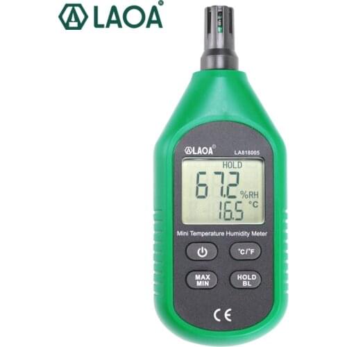 LAOA Industrial Hygrometer Digital Thermometer Portable Household Temperature Hygrometer