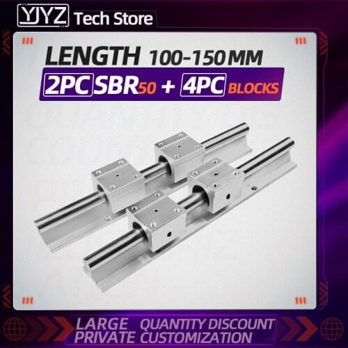Factory direct sales of high quality four SBR30 sliders + two SBR30 linear guide optical axis (115~1150mm) multiple options