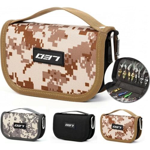 Fishing Lures Oxford Cloth Bag Wallet Spoon Spinner Baits Storage Case Metal Spoon Tackle Bag Outdoor Fishing AccessoriesTool