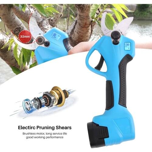 Swansoft cordless pole pruning bypass lopper 32mm electric pruning machine 16.8V Cordless Electric Rechargeable Lithium Pruning