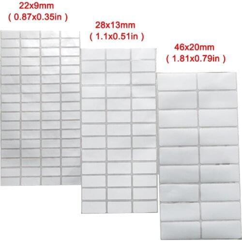 Waterproof Blank Name Sticker Custom Personalized White Label DIY Writable Memo Pad Stationery Supplies Tag Personal Item Tags