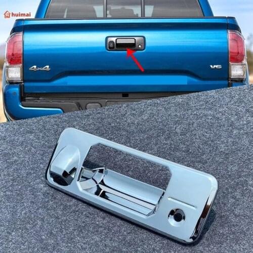 For Toyota Tacoma 2015 2016 2017 2018 2019 Car Accessories 1pcs ABS Chrome Rear Door Handle Cover Bowl Cover Insert Trim
