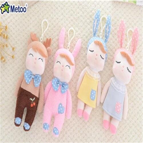 10pcs/lot Genuine Metoo Angela Rabbit Dolls Mini Soft Plush Toy Cute Lovely Stuffed Toys Kids Birthday Christmas Gift KW05-1