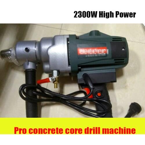 2300W 168mm Portable Electric Diamond Core Drill Machine 0-1400r/min Concrete Wall Water Water Core Hand Drill Equipment 220V