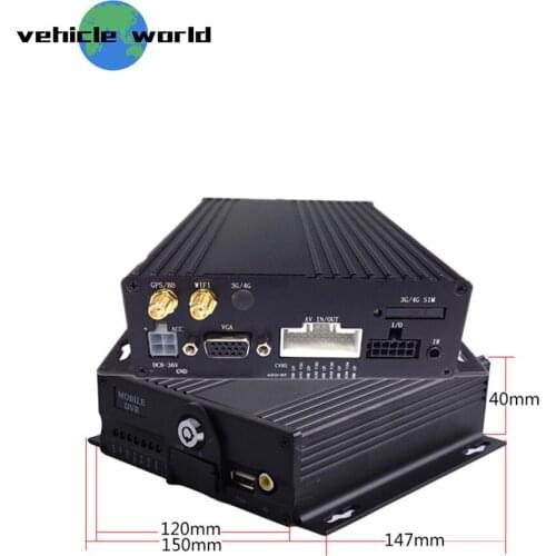 4Channels AHD 1080P Dual SD Card WIFI GPS School Bus Trailer Truck Taxi Car Mobile DVR