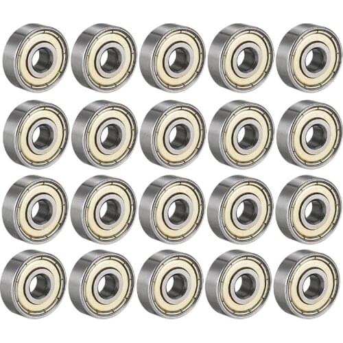 627ZZ/627RS Ball Bearing 7mm x 22mm x 7mm Deep Groove Bearings, Bearing Steel Bearing(Pack of 20)