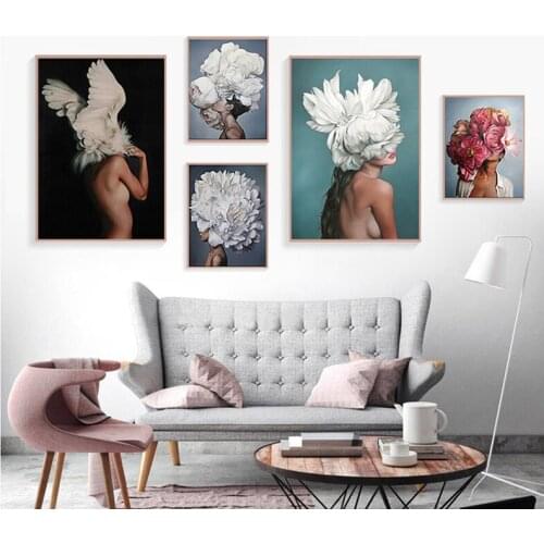 Nordic Style 5D Fashion Diy Diamond Painting Beauty Flower Cross Stitch Diamond Embroidery sale For Living Room Girls ArtZP-3276