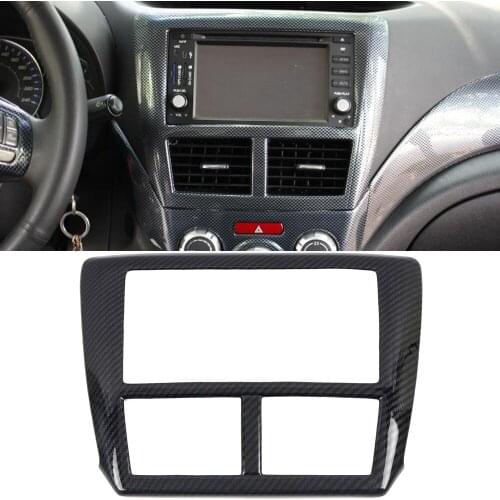 Car Accessories for Subaru WRX / WRX STI 2007-2011 Carbon Fiber Printed Interior Middle Console Panel Cover Trim