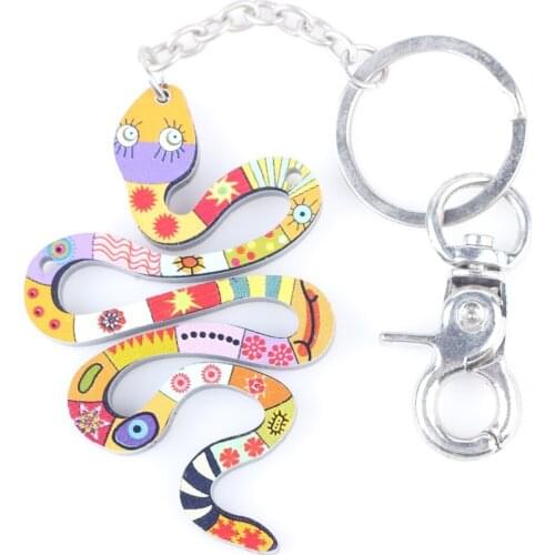 Bonsny 2015 Newest Multi Snake Marvel Doll Key Chain For Keys Women Girl Decorative Keychain Charm Pendant Jewelry Aceessories