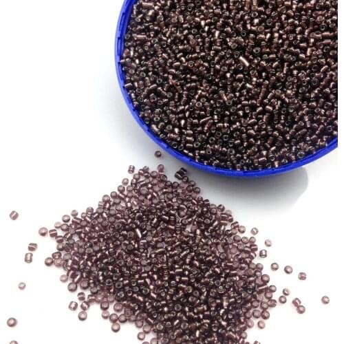 16g 1000pcs 2mm 12/0 Light Purple Silver Lined Round Loose Spacer Beads Cezch Glass Seed Bead Handmade Jewelry DIY Garment Bead