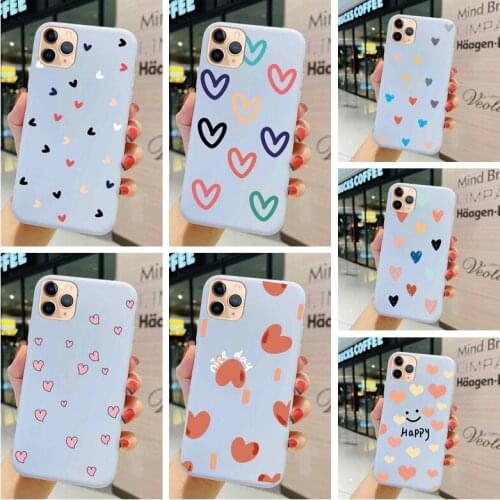 Love Case For Huawei Y7 Y7P Y7A Y8P Y9 Y9S 2018 2019 Prime Silica gel Soft Personality Girl Smooth Matte Couples Edging Fundas