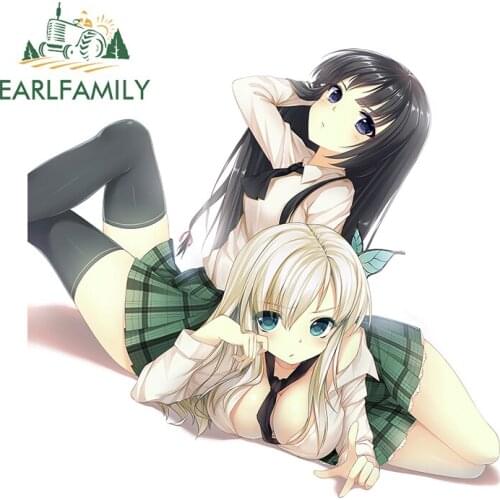 EARLFAMILY 13cm x 12.3cm for Anime Citrus Motorcycle Car Sticker RV JDM Graffiti Decal Air Conditioner Surfboard Vinyl Car Wrap